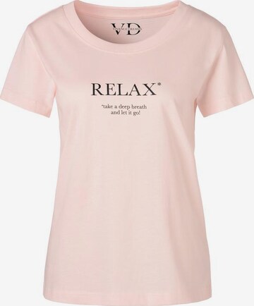 VIVANCE Μπλουζάκι ύπνου σε ροζ: μπροστά