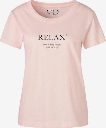 VIVANCE - Camiseta para dormir en rosa: frente