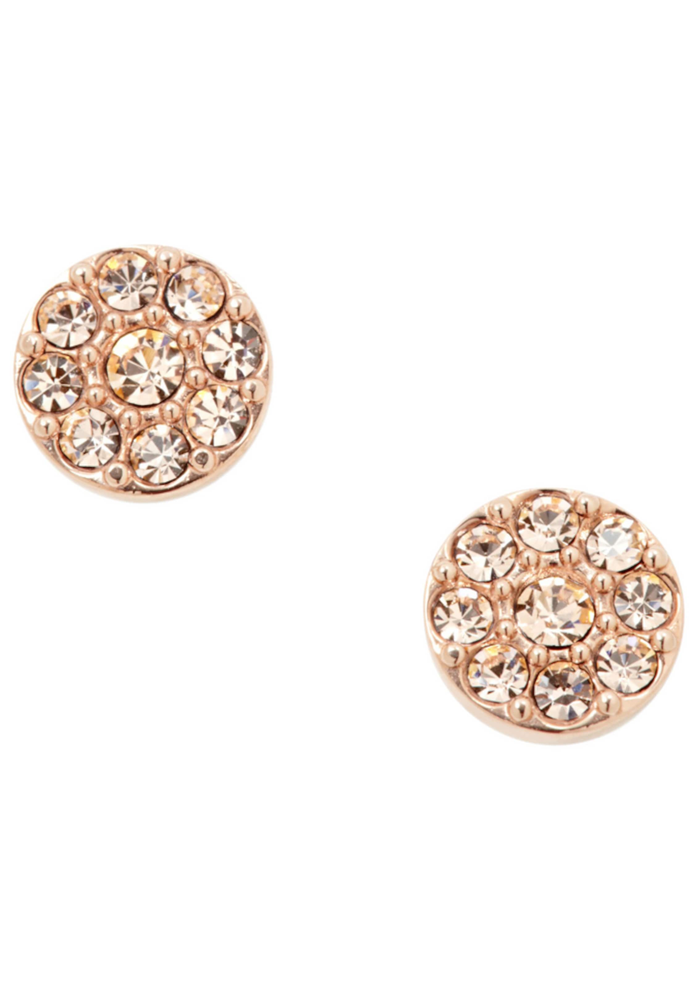 FOSSIL Náušnice – zlatá: přední strana