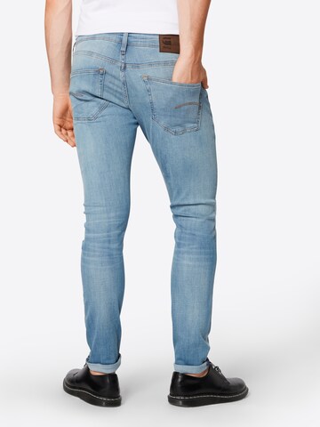 G-Star RAW Skinny Jeans '3301' in Blauw: terug