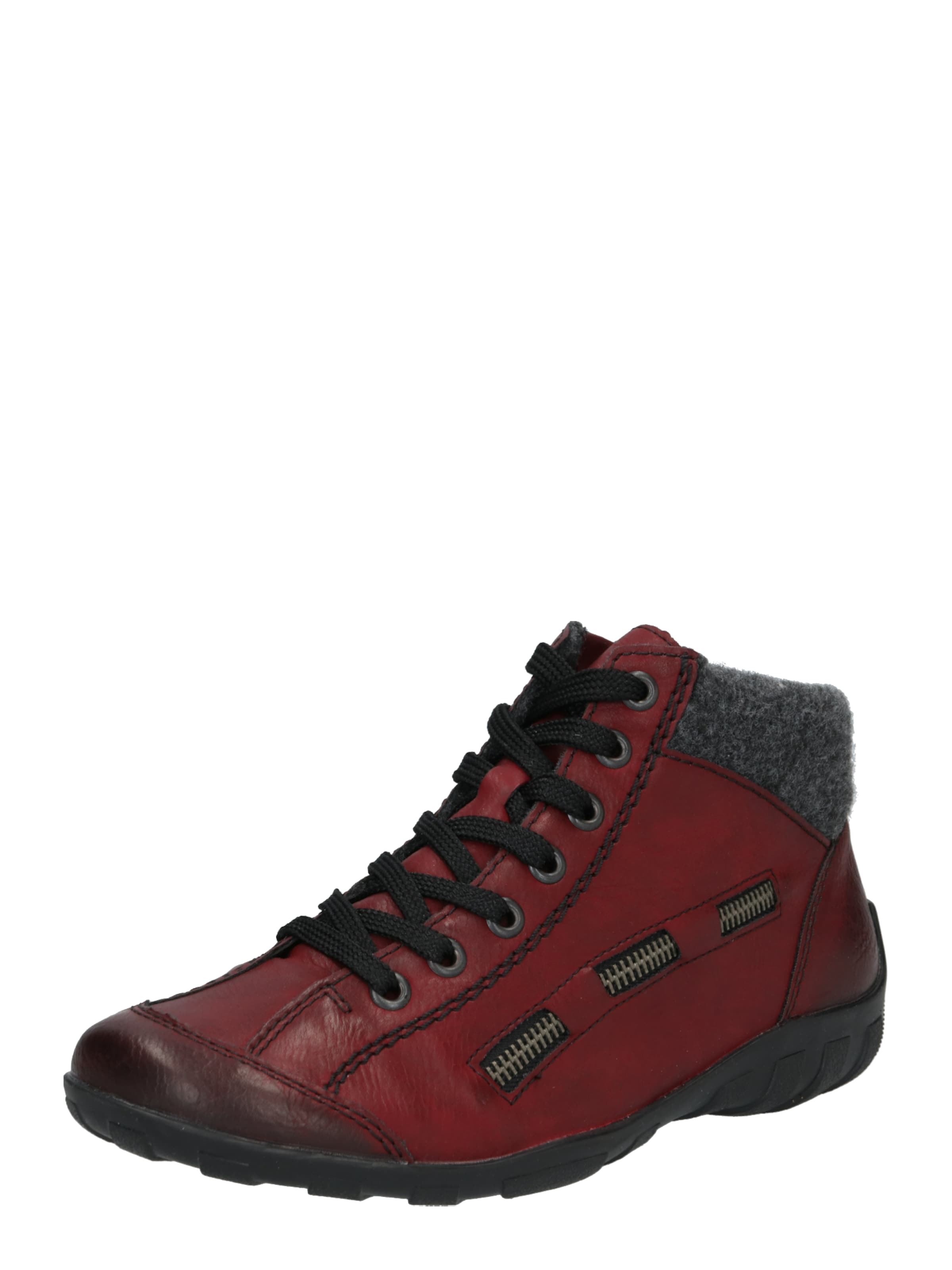 Rieker Lace-Up Shoes 'L6543' in Red: front