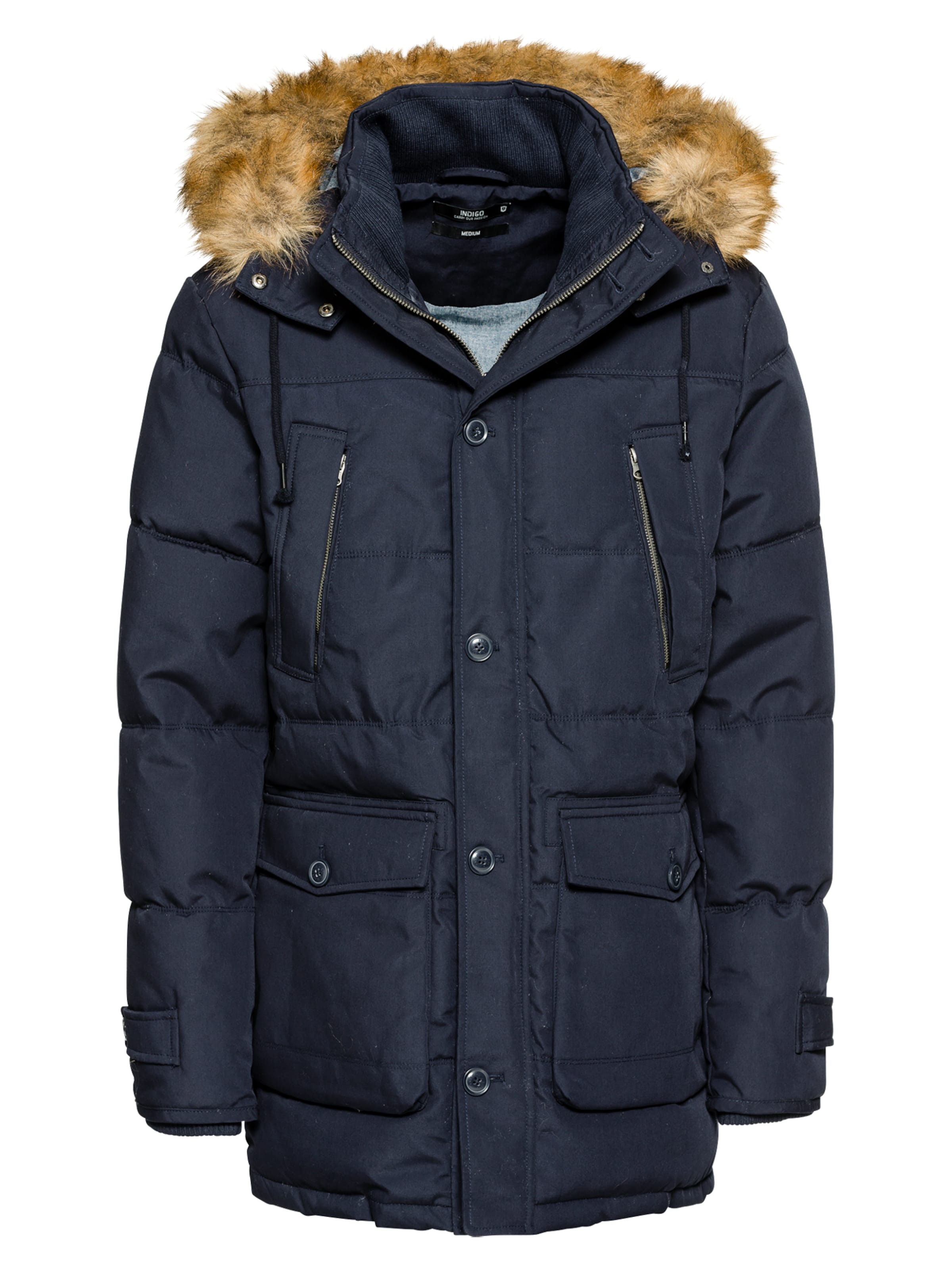 INDICODE JEANS - Winterparka 'Brayan' in de kleur Navy