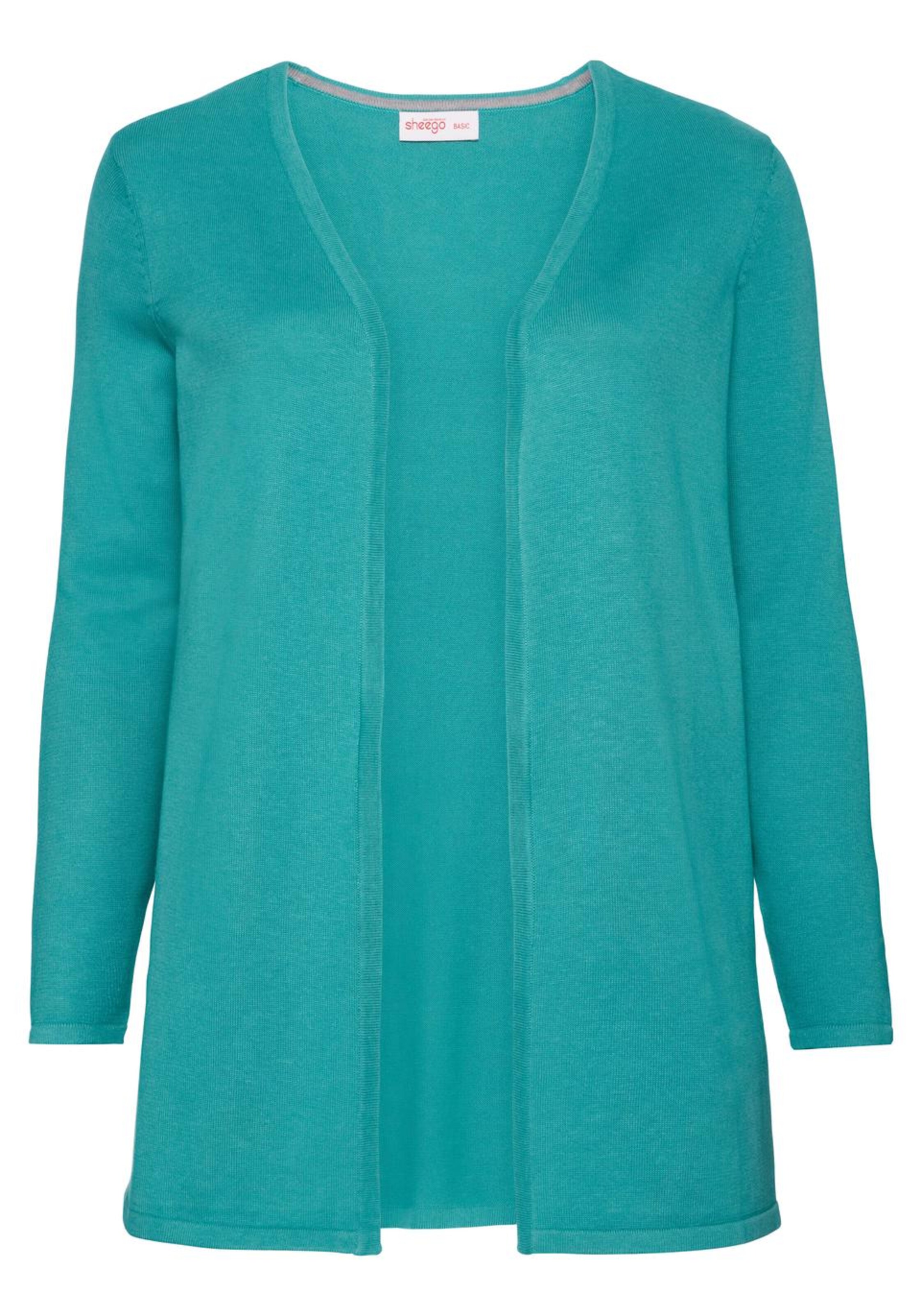 SHEEGO - Longstrickjacke in türkis