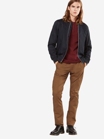 Coupe slim Pantalon chino 'Yard' SELECTED HOMME en marron