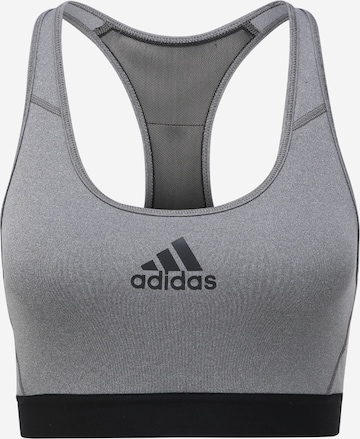 ADIDAS SPORTSWEAR Regular Sports bra in Grey: front