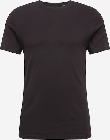 LEVI'S ® Shirt 'Slim 2Pk Crewneck' in Zwart