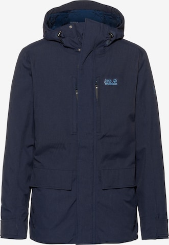 JACK WOLFSKIN Outdoorjas 'West Coast' in Blauw: voorkant