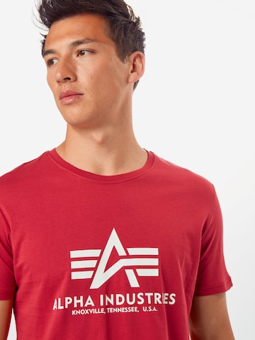 ALPHA INDUSTRIES Μπλουζάκι σε κόκκινο