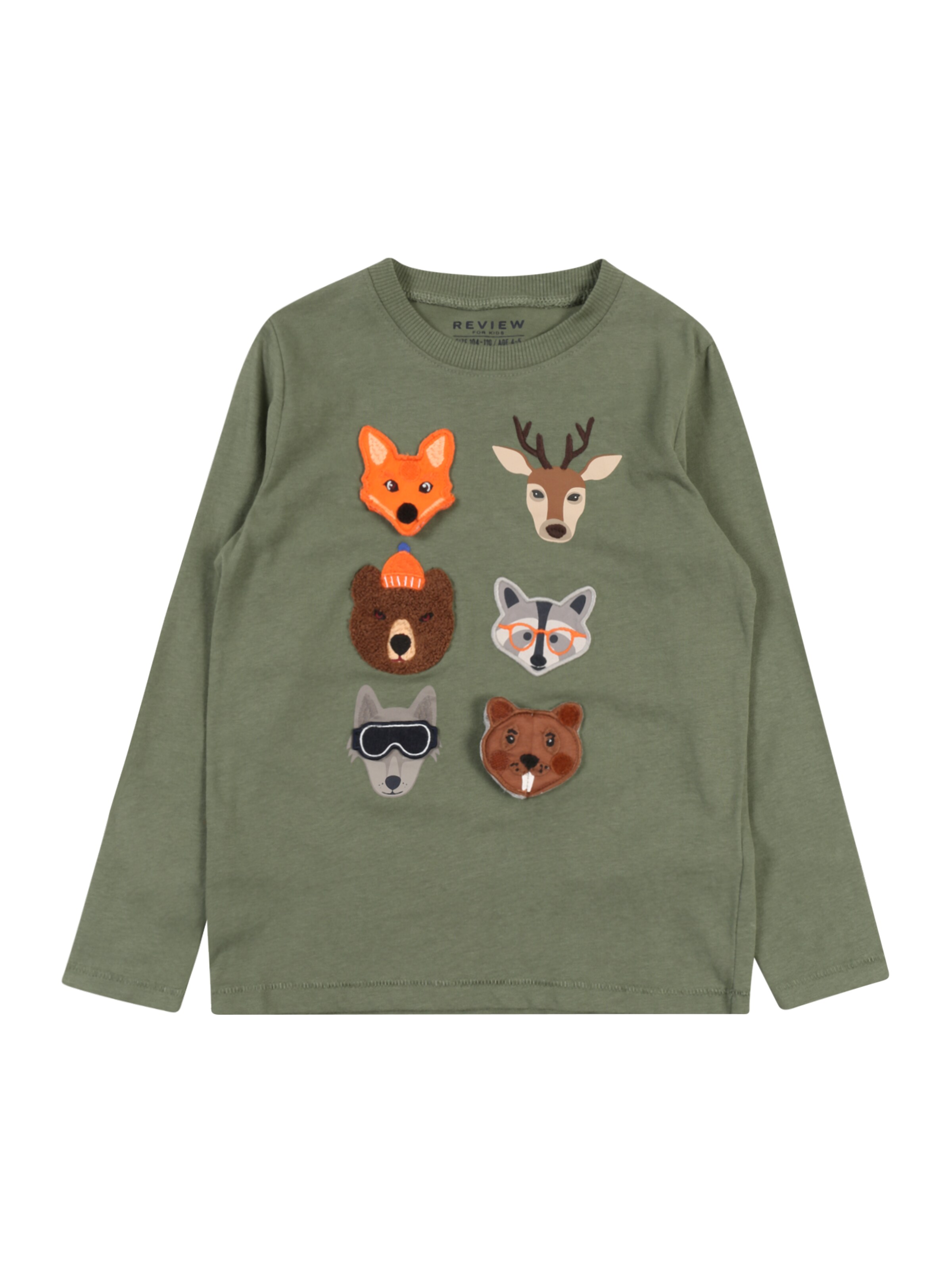 REVIEW FOR KIDS - Shirt in de kleur Kaki