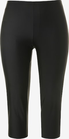 Ulla Popken Regular Leggings in Zwart: voorkant