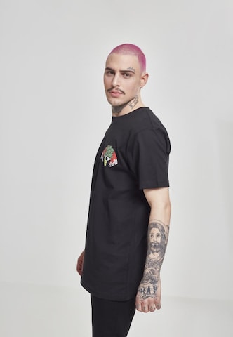 Mister Tee Shirt 'Broccoli' in Zwart