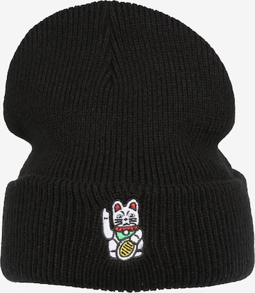 Iriedaily 'Bye Bye Cat' Beanie in Schwarz: predná strana