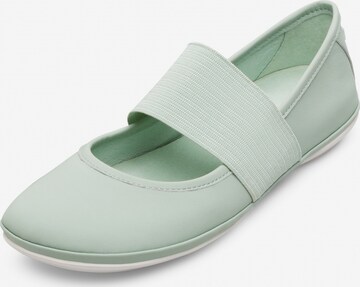 CAMPER Ballet Flats with Strap ' Right ' in Green: front