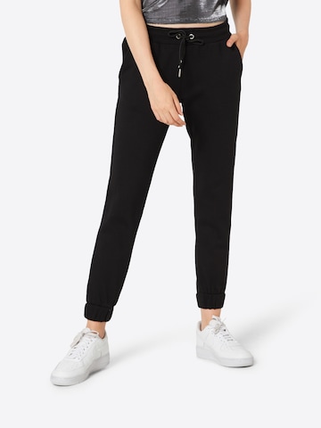 Urban Classics Tapered Pants in Black: front