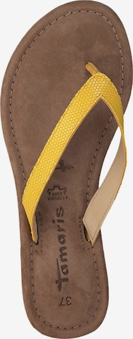 TAMARIS T-Bar Sandals in Yellow