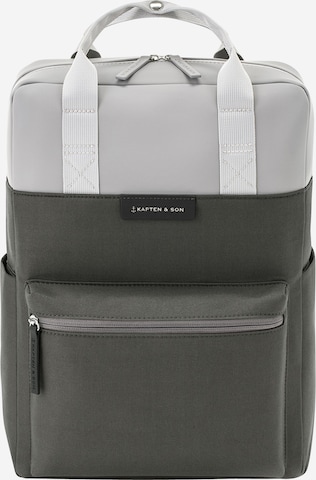 Kapten & Son Backpack 'Bergen Grey Black' in Brown: front