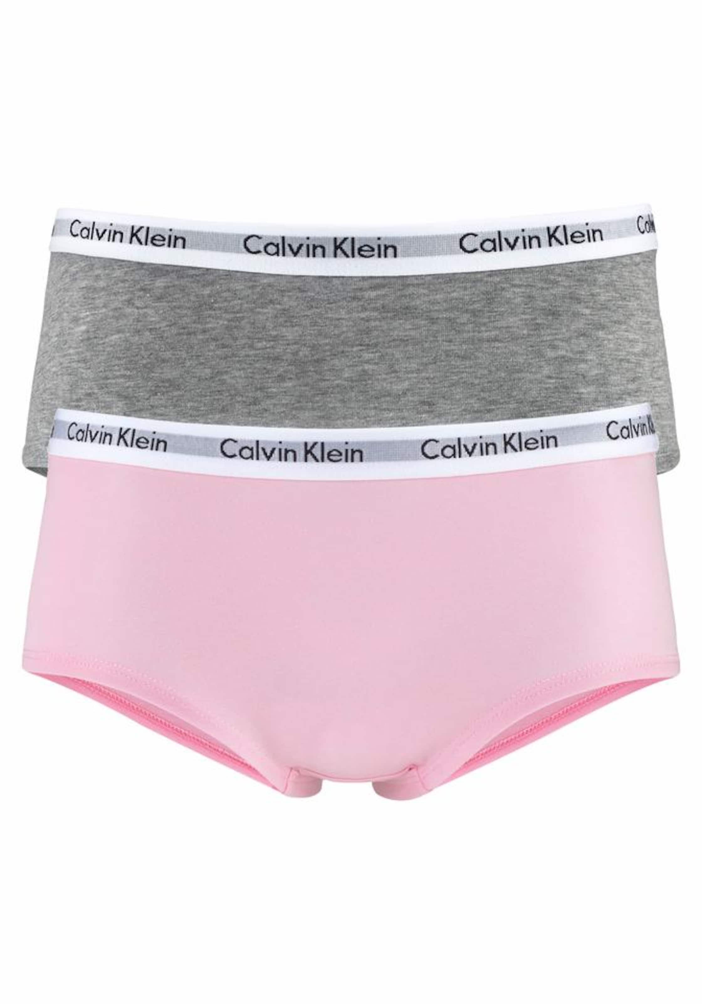 Tailles ados 140-176 Sous-vêtements Calvin Klein Underwear en Gris Chiné, Rose Clair 