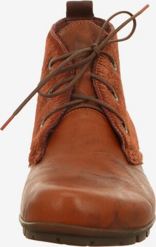 THINK! Lace-Up Ankle Boots in Brown