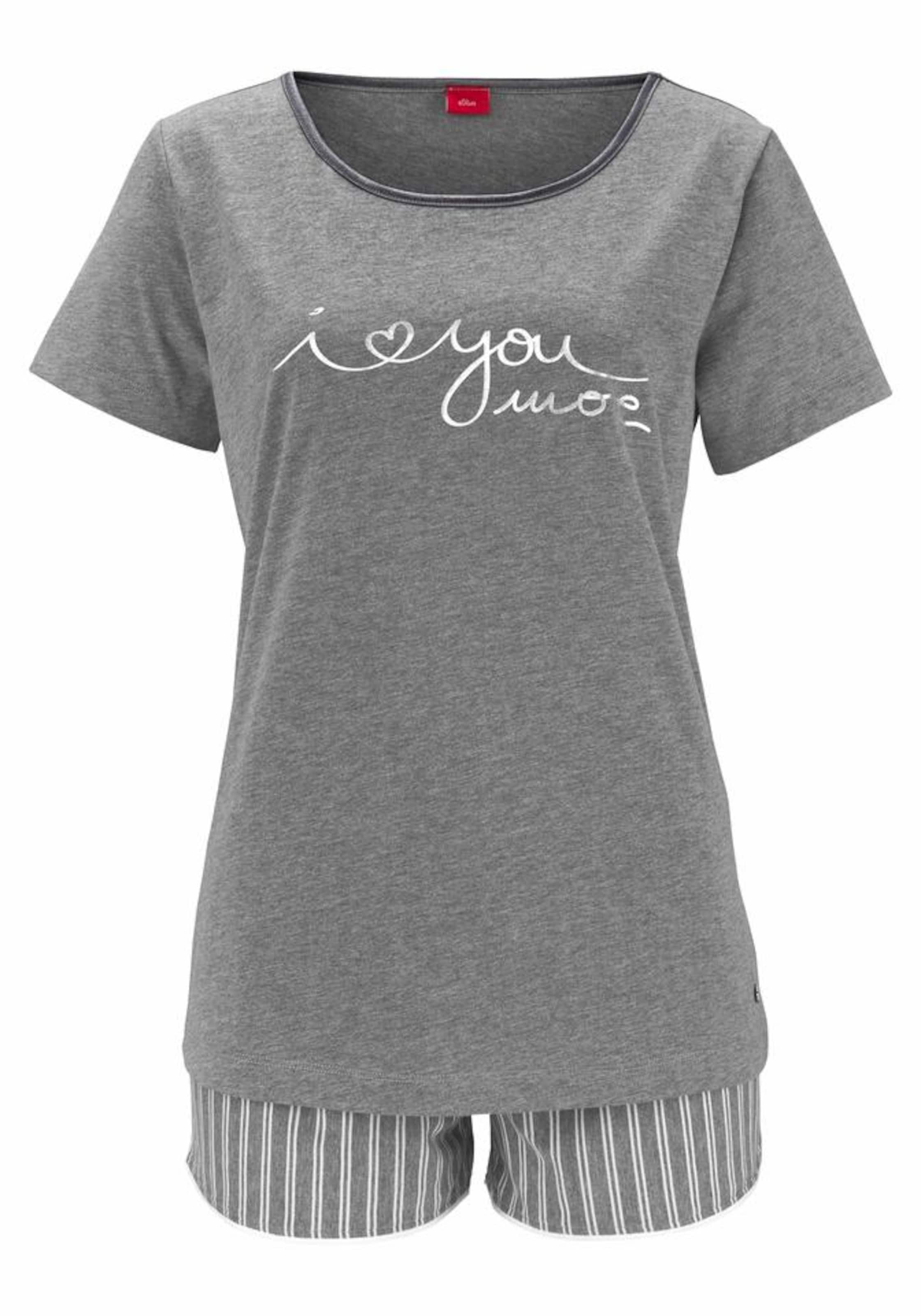 Shorty s.Oliver en gris : devant