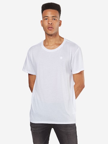 T-Shirt G-Star RAW en blanc : devant