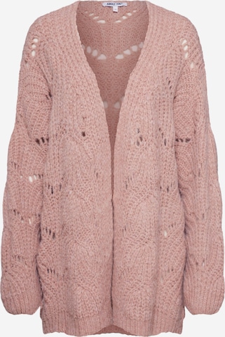 ABOUT YOU Knit cardigan 'Fiona' in Pink: front