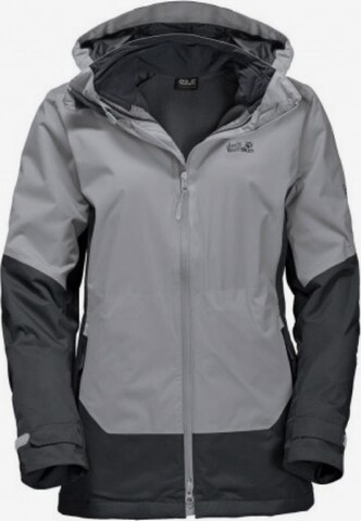 JACK WOLFSKIN Performance Jacket 'Discovery Cove' in Grey: front