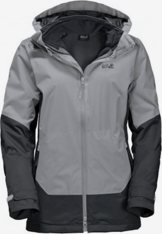 JACK WOLFSKIN Performance Jacket 'Discovery Cove' in Grey: front