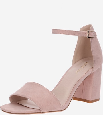 ABOUT YOU Sandals 'Alisha' in Pink: front
