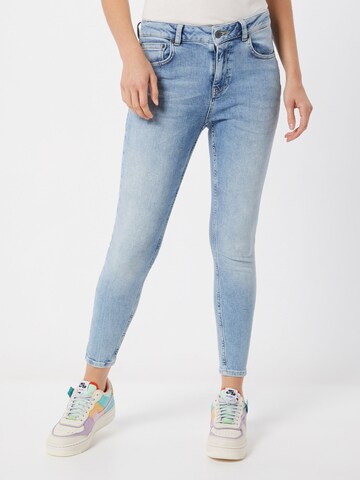 SuperdrySkinny Traperice - plava boja: prednji dio