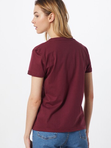 ALPHA INDUSTRIES Tričko 'New Basic T Wmn' – červená