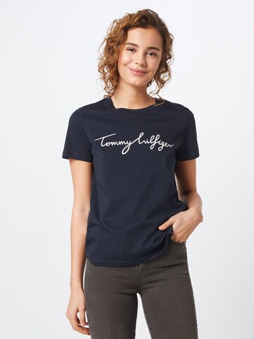 TOMMY HILFIGER Μπλουζάκι 'Heritage' σε μπλε: μπροστά