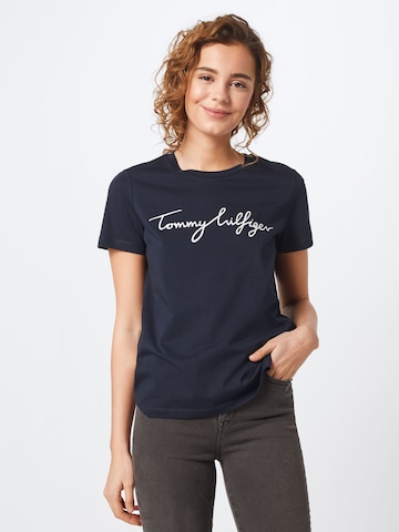 T-shirt 'Heritage' TOMMY HILFIGER en bleu : devant