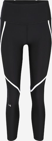 Skinny Pantaloni sport de la UNDER ARMOUR pe negru: față