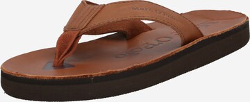 Marc O'Polo Teenslippers in Bruin: voorkant