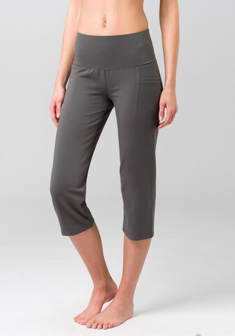 Skinny Pantalon de sport LASCANA ACTIVE en gris : devant