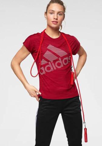 ADIDAS SPORTSWEAR Funktionsshirt 'Badge of Sport' in Rot: predná strana