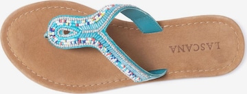 LASCANA T-Bar Sandals in Blue