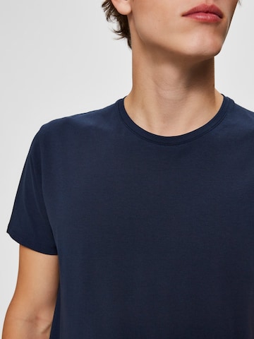 T-Shirt SELECTED HOMME en bleu