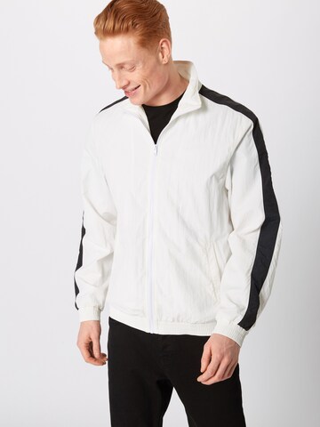 Urban Classics Between-Season Jacket in White: front