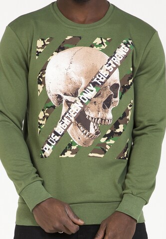 Sweat-shirt PLUS EIGHTEEN en vert