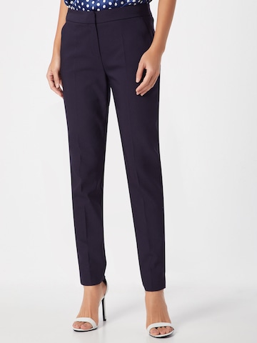 COMMA Slimfit Pantalon in Blauw: voorkant