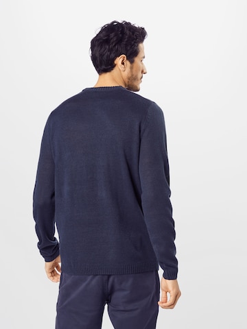 Only & Sons - Jersey 'XMAS' en azul: atrás