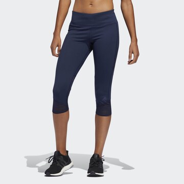 ADIDAS SPORTSWEAR Skinny Sportbroek in Blauw: voorkant