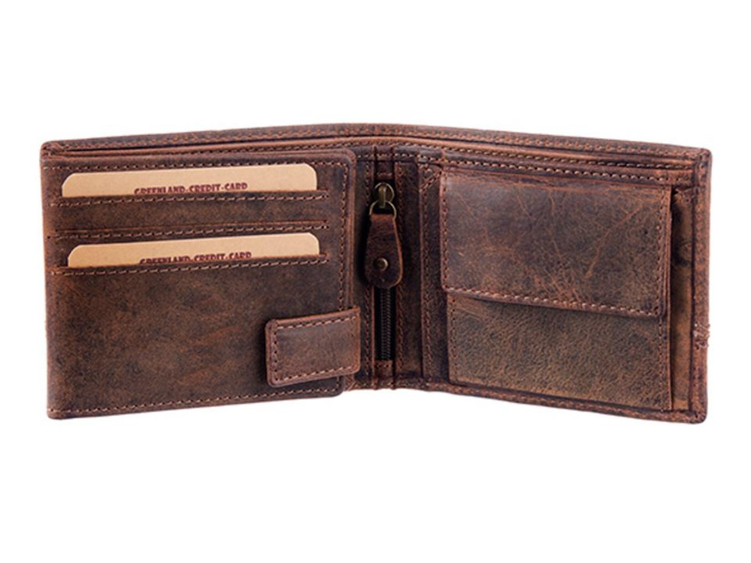 Portamonete di Greenland Nature in marrone