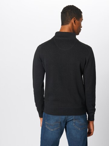FYNCH-HATTON Regular fit Knit Cardigan in Black: back