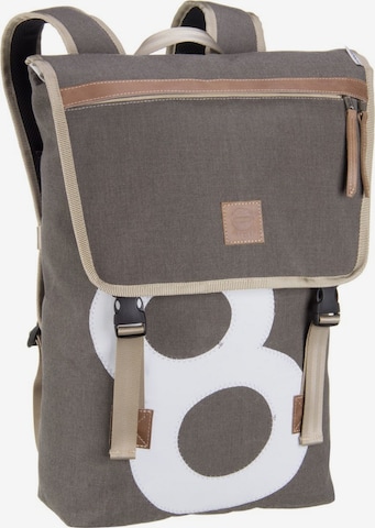 360 Grad Backpack 'Landgang Persenning' in Brown: front