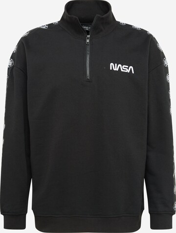 Mister Tee Sweatshirt 'NASA Astronaut' in Black: front