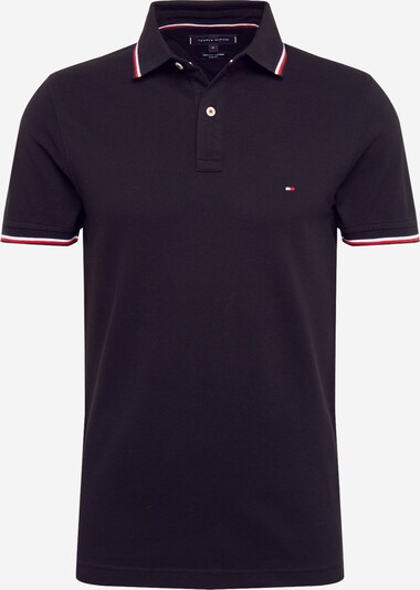TOMMY HILFIGER Poloshirt in rot / schwarz / weiß, Produktansicht