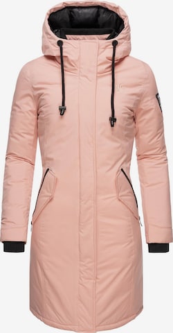 Manteau d’hiver NAVAHOO en rose : devant