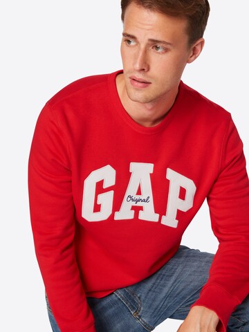 GAP Sweatshirt 'ORIGINAL ARCH' i rød